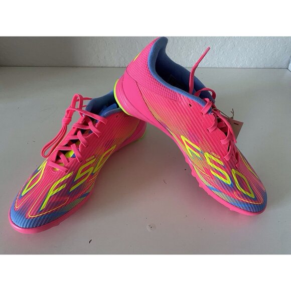 Adidas F50 League TF Futsal Soccer Cleats Fiberskin IE1233 Men’s Sz 7.5 W 8.5 - Picture 1 of 12